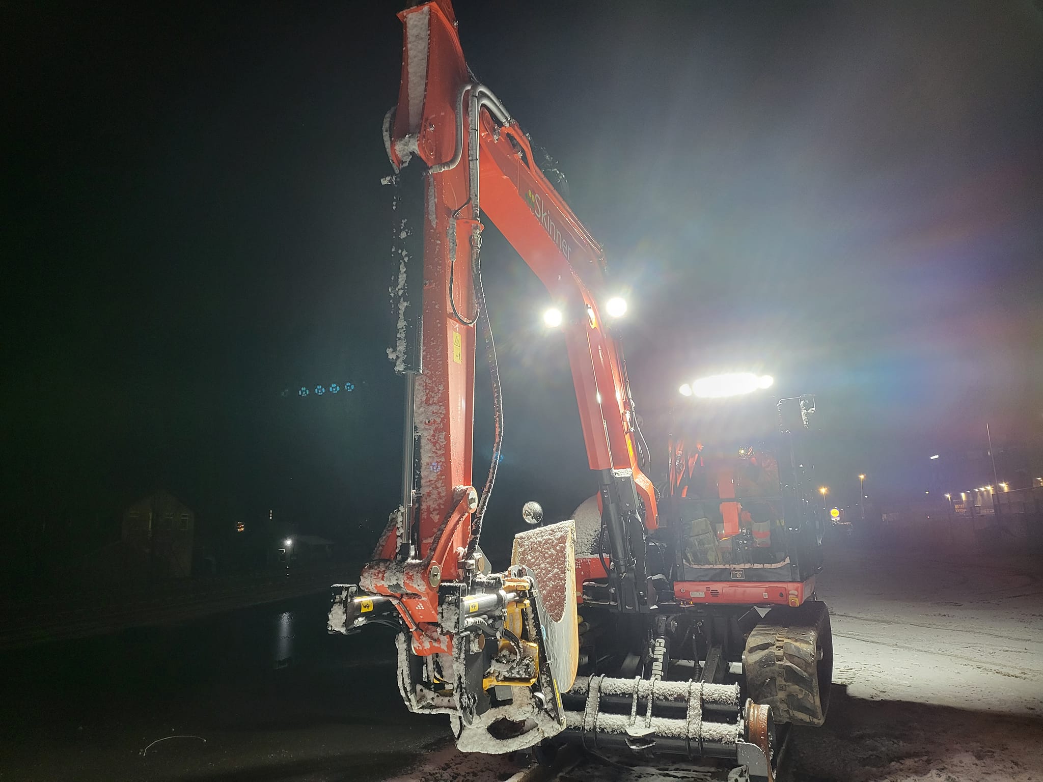 Kubota KX080 - Skinnekørende gravemaskine - Billede 7