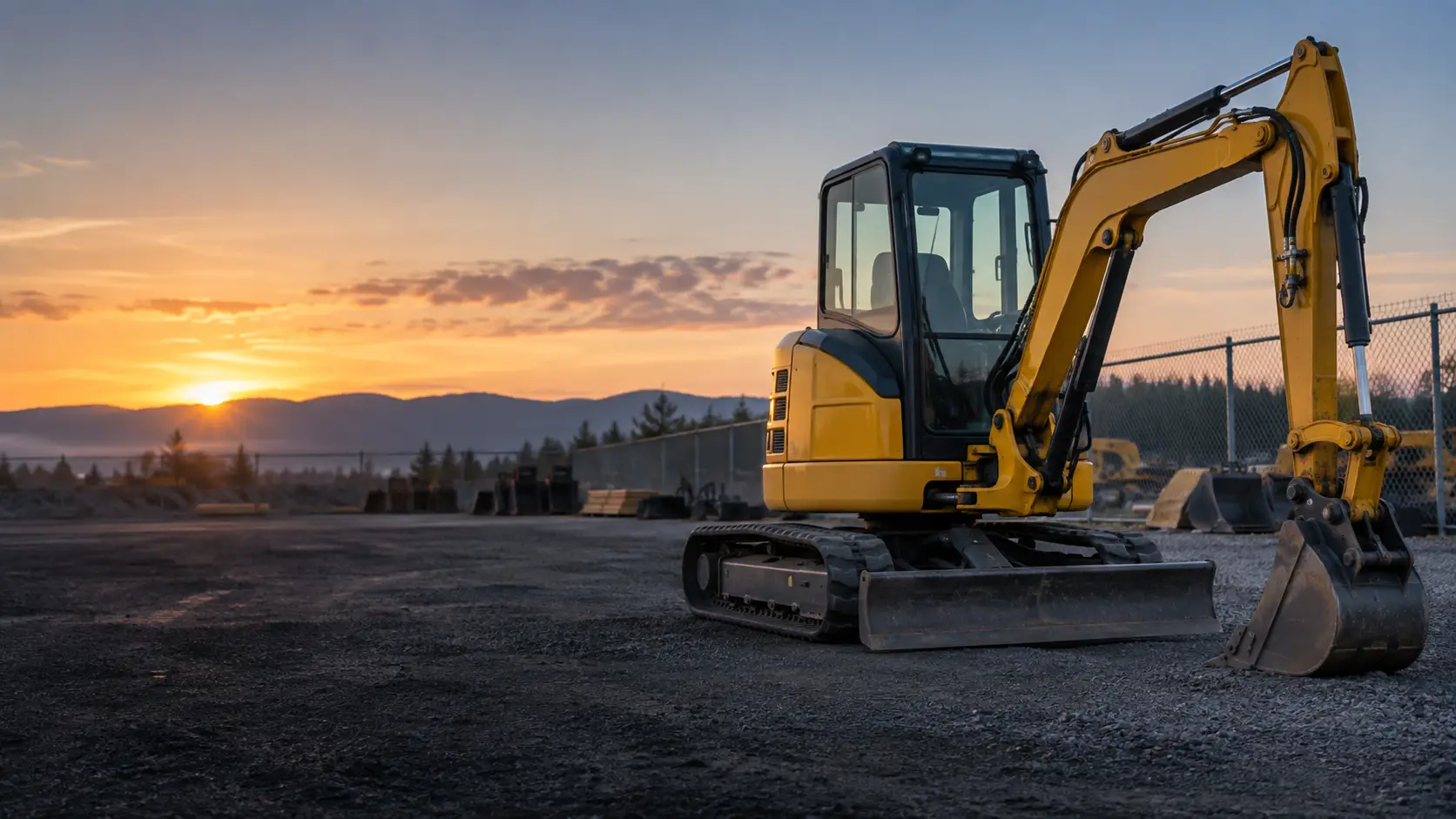 An illustration of construction equipment